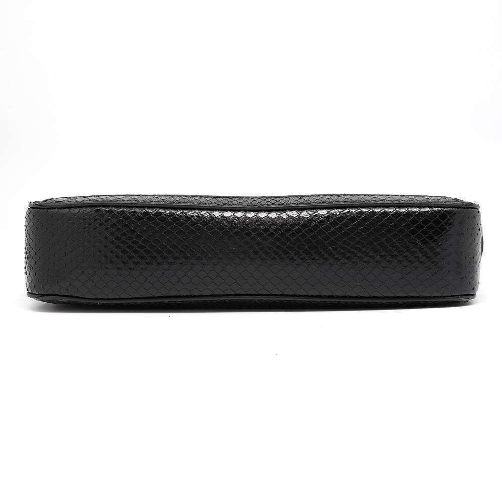 Gucci Double G Python Shoulder Bag Black - image 3